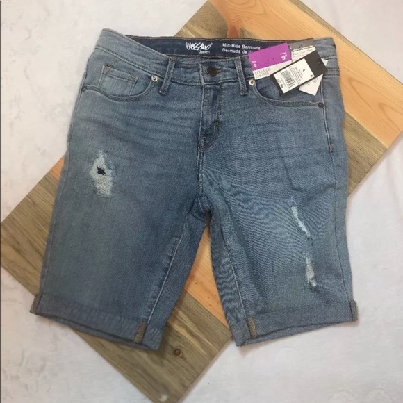 ripped bermuda shorts target